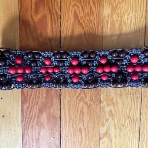 Anthropologie Beaded Macrame Belt